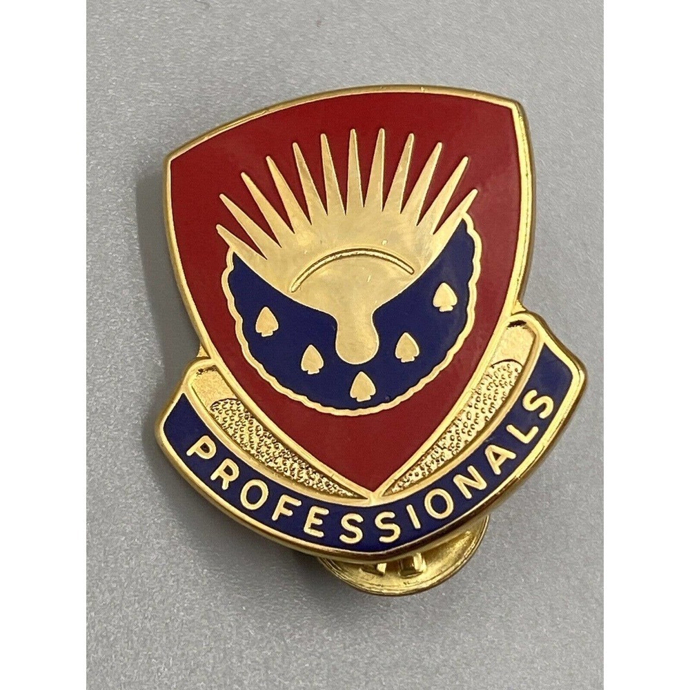 Military Support Bn Unit Crest (Professionals) Lapel Hat Pin